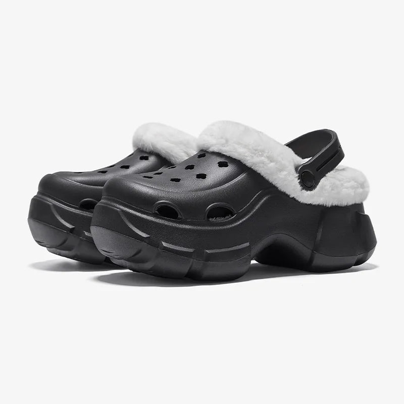 Winter Summer Clogs Outdoor Waterproof Platform Women Slipper Beach Slides Beard Black Designer Sandals with Charms Graden Shoes