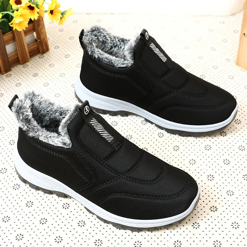 Women Shoes Cotton-padded Shoes Winter Warmth and Plush Thickening for Outdoor Cotton Shoes and Snow Boots for Daily Travel