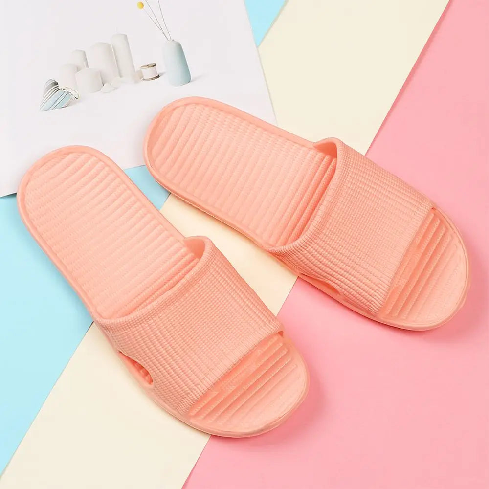 Flat Soft Shower Bathroom Slippers Men's Flip-flops Women's Sandals Summer Shoes