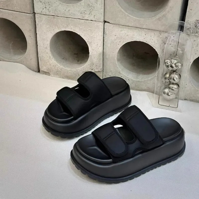 Women's Fashion Sandals 2024 New Summer Beach Internet Celebri  Platform Increased Sandals Sports Casual Sandals