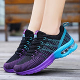 2025 New Casual Sneakers Women Mesh Breathable Tennis Shoes Comfort Air Cushion Running Shoe Ladies Outdoor Women Sport Footwear