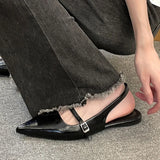 New Design Women Luxury Velvet Moccasins Fashion Pointed Toe Loafers Ladies 2024 Spring Black Ballet Flat Shoes Women Sandals