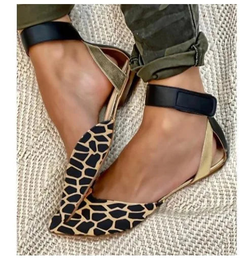 2024 Summer Casual Flat Heels Women's Shoes 40-43 Large Hollow Sandals Women's Platform Sandals Shoes
