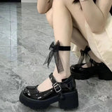 Preppy Style Women's Flats Versatile Summer Shoes Basic Black Loafers Japanese Style Casual Shoes For Females