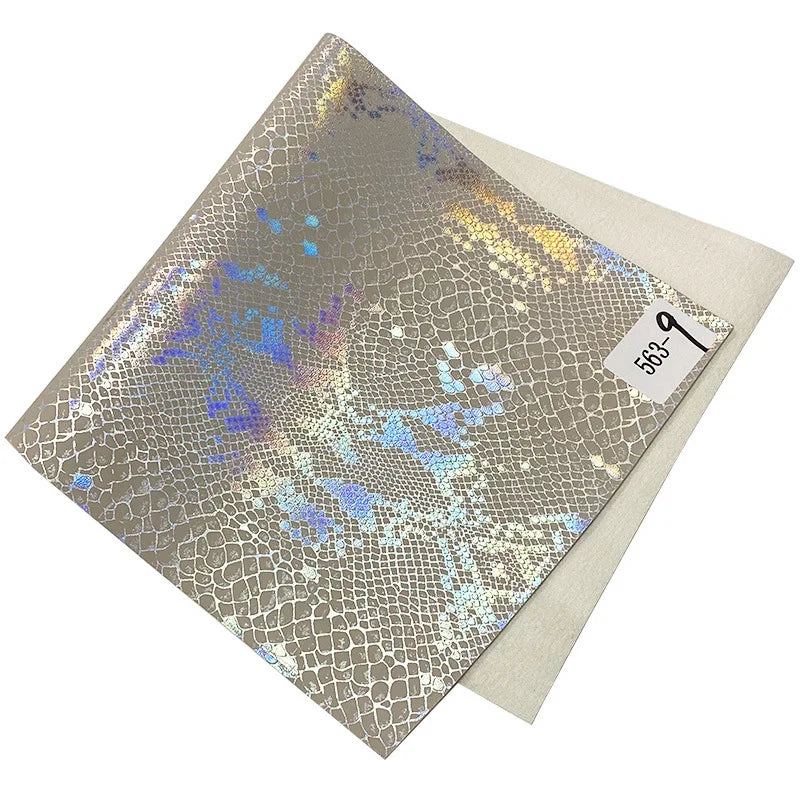 8 Inch (200mm) Heel, 4 Inch (100mm) Platform Lace-Up Front Pole Dancing Ankle Boot With Hologtaphic Serpentine Print Upper