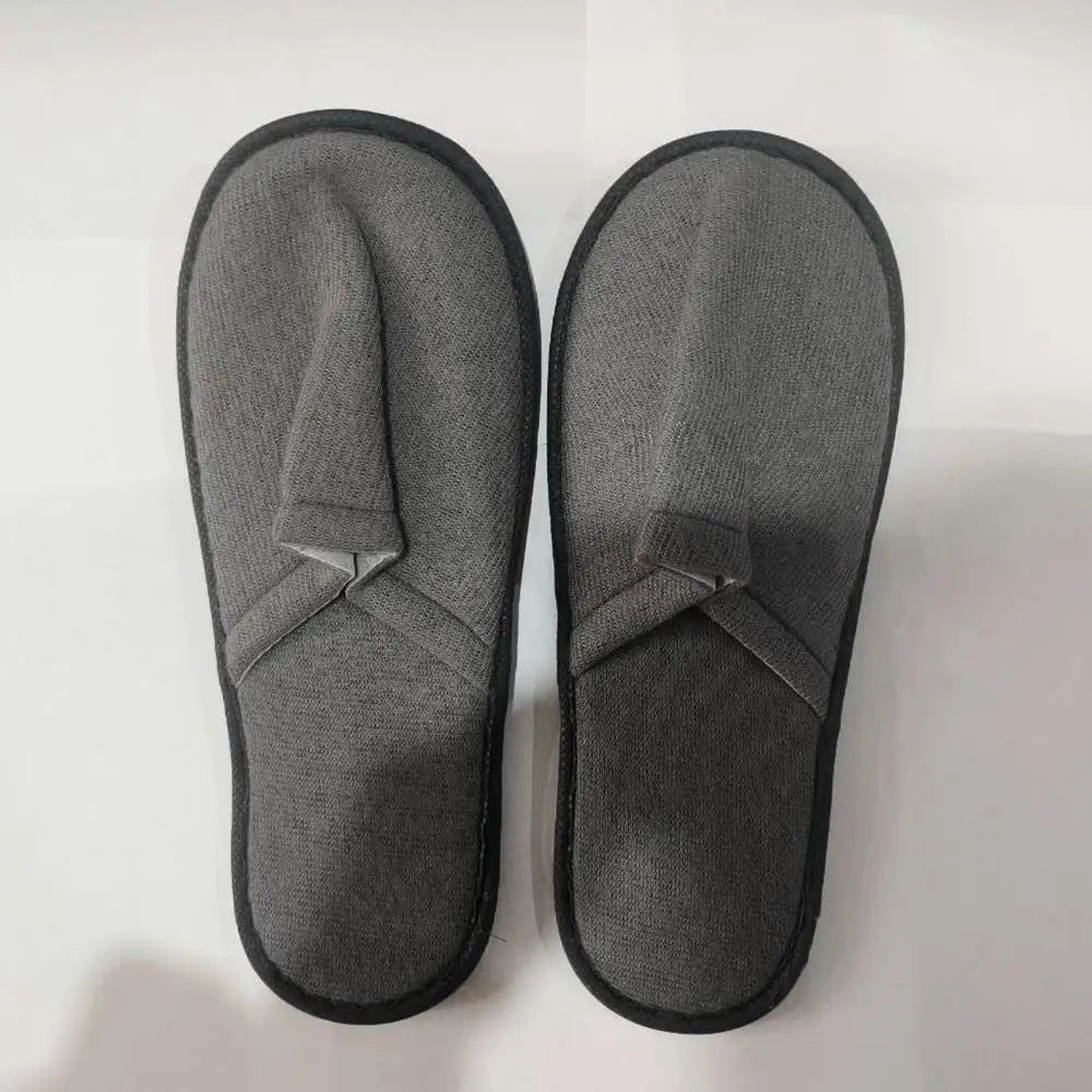 1Pair Travel Spa Hotel Non-slip Slippers Men Women Cotton Linen Flip Flop Shoes Slippers Full/Half Inclusive Guest Slippers Shoe