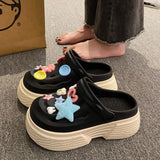 Women Sandals 2024 New Arrival Elegant Clogs Fashion Street Beach Slides Height Increasing Slippers For Girls Hole shoes