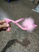 Clear PVC Transparent Pumps Slip-On Thin Heel High Heels Point Toes Womens Party Shoes Nightclub Pumps White Size 36-43