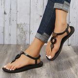 Women Sandals 2024 Summer Flat Shoes Female Bohemian Flip Flops Ladies Vacation Beach Sandales Girls Street Footwear