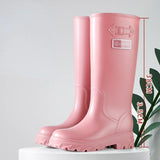 High Water Boots Woman Rain Rubber Shoes Waterproof Galoshes Garden Work Safety Rainboots Female Footwear Botas Lluvia Femenina