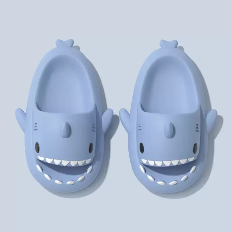 Christmas Halloween Shark Slippers Men's Women‘s Dark Flip-Flops Couples Festival Slides Adults Shoes
