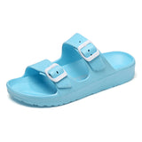 Womens Summer Sandals Lightweigh Classic Summer Slip on Sandalias Non Slip Outdoor Beach Shoes Buckle Adjustable Garden Clogs