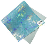 8 Inch (200mm) Heel, 4 Inch (100mm) Platform Lace-Up Front Pole Dancing Ankle Boot With Hologtaphic Serpentine Print Upper