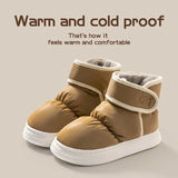 Snow boots for women, new winter outerwear cotton shoes for men, winter plush anti slip waterproof cotton boots