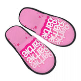 Custom Barbie Memory Foam Slippers Women Comfy Warm House Slippers