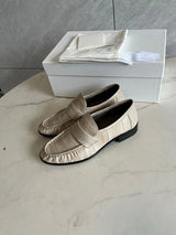 Withered Retro Crocodile Flat Shoes Leather Loafers Shoes Women Nordic Minimalist And Fashionable Leather Casual