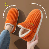 Comwarm Winter Fur Shoes Women Warm Men Shoes Outdoor Plush Shoes Indoor House Shoes Antiskid Platform Fuzzy Shoes Fur Boots