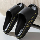 Super Soft Sole Thick Platform Bathroom Home Slippers Women EVA Indoor Slides Men Sandals Summer Non-slip Flip Flops Unisex