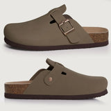 Litfun Classic Cork Clogs For Women Men Cork Footbed Mules For Men Comfort Beach Slippers Slip-on Potato Shoes Evening Sandals