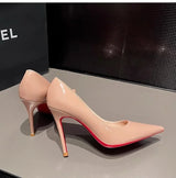 2024 High Heels Women Pumps Red Bottom Pointed Toe High Heels Big Size Ladies Wedding Shoes Bride Mary Jane Shoes Platform Heels