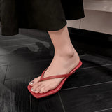 JOZHAMTA Size 34-42 Women Mule Sandals Real Leather Flip Flops Kitten High Heels Summer Shoes Casual Beach Home Slides Slippers