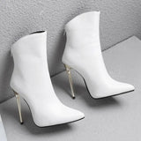 Women's Boots Autumn and Winter Fashion New Style Sexy Modern Boots Thin Heels Pointed Toe Platform high 12cm plus size 34-48