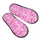 Custom Barbie Memory Foam Slippers Women Comfy Warm House Slippers
