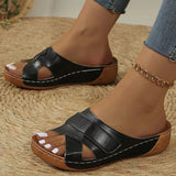 Women Sandals Wedge Heels Sandals Summer New Woman Lightweight Slippers Summer Elegant Female Heeled Shoes Wedges Footwear