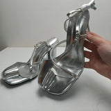 Summer spilt toe women sandals high heel lace up slides