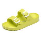 Womens Summer Sandals Lightweigh Classic Summer Slip on Sandalias Non Slip Outdoor Beach Shoes Buckle Adjustable Garden Clogs