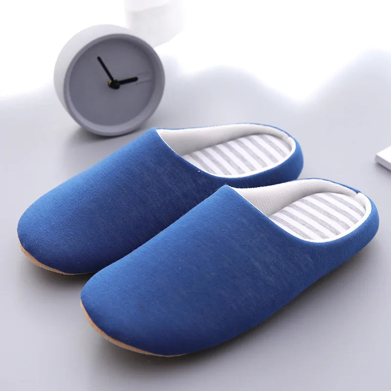 Home Slippers Women Men Soft House Winter Indoor Light Comfort Floor Shoes Female Male Silence Slides Bedroom Japanese Style