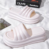 Lucyever High Platform Slippers For Women Open Toe Eva Chunky Sandals Woman 2024 Summer Thick Bottom Beach Flip Flops Female