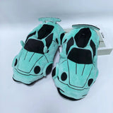 Highland Cow Car Shape Plush Shoes White CAR Racing Plush Slippers Winter Warm Soft Creative Indoor House Slipper Adults Shoe