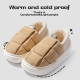 Baumwollpantoffeln für Damen im Herbst und Winter, mit zusätzlichem Samt für Wärme im Haus, dicker Bodenbeutel für Herren