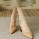 Women's Summer Footwear Pumps Formal Shoes for Woman 2024 Pointed Toe Office Black Moccasins on Heeled High Heels Quality Trend