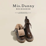 Med Heel Boots Women's Rubber Shoes Rain Flock PU Sewing Hoof Women's Rubber Boots Rain Med PU Flock Sewing Hoof