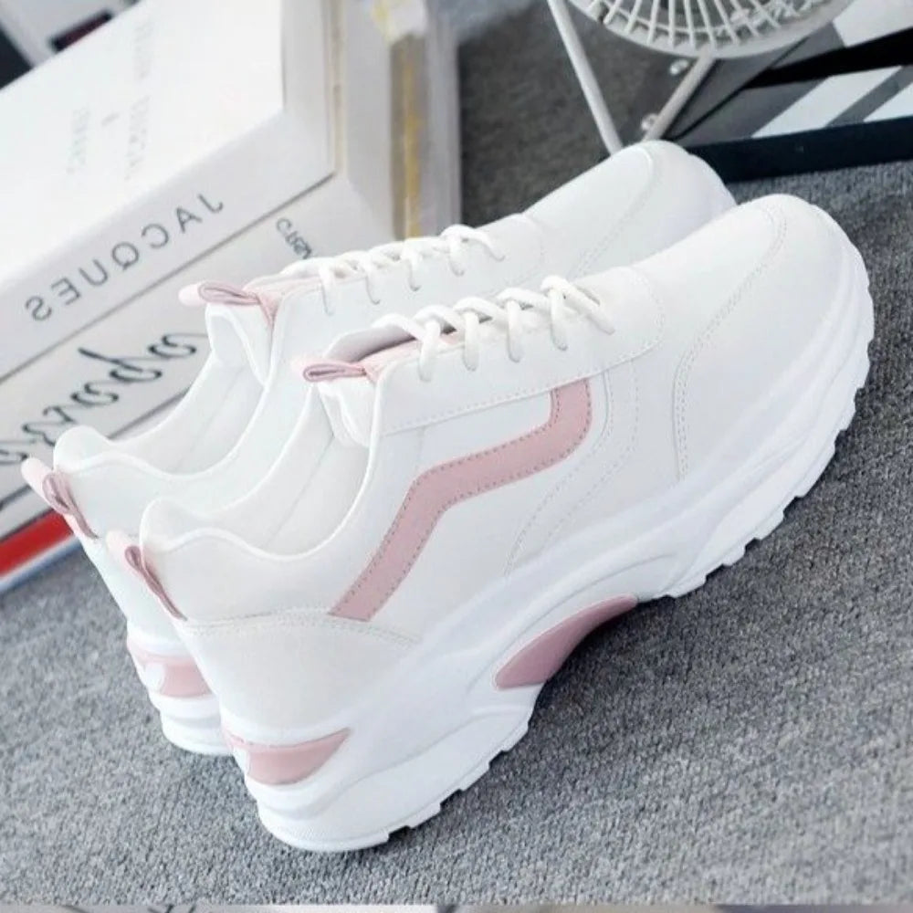 spring autumn Women Casual Zapatos Mujer Shoes Comfortable Breathable Mesh Sneakers Womens's Flat White Sneakers Vulcanized Shoe