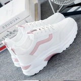 spring autumn Women Casual Zapatos Mujer Shoes Comfortable Breathable Mesh Sneakers Womens's Flat White Sneakers Vulcanized Shoe