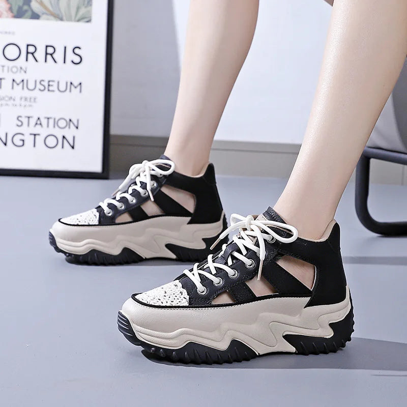 Sneakers Women Trends 2023 Casual Sports Platform Tennis Basketball Woman Running Shoes Designer Thick Bottom Trainers
