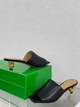 2025 Summer New 10cm Thin High Heel Women's Sandals Fashion Toothed Irregular High Heel Party Skirt 43 Large Cool Slippers