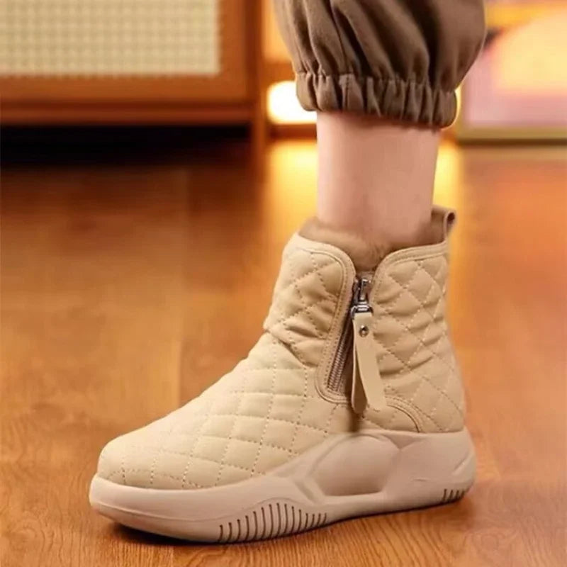 Thick Bottom Side Chain Warm Comfortable Snow Boots for Women In 2024 Winter New Fashion Casual Casual Short Boots for Women’s