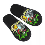 Chaussons Animés Rat Fink Personnalisés Anime Dessin Animé pour Femmes, Chaussons d'Hôtel Confortables en Mousse à Mémoire, À Enfiler