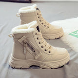 2025 NEW Winter Snow Boots for Women Casual High-top Shoes Fashion Warm Womens Sneakers Platform Ankle Boots Plus Size 43