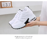 Women's Platform Mesh Breathable Sneakers Womens Spring New Casual Wedge Basket Shoes Tennis Female Thick Woman Summer Trainers