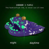 Christmas Halloween Shark Slippers Men's Women‘s Dark Flip-Flops Couples Festival Slides Adults Shoes