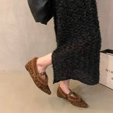 Fur Pointed Toe Women Sexy Chelsea Boots Elegant Ankle Flats Warm Winter Shoes 2024 New Designer Style Fashion Female Footwear