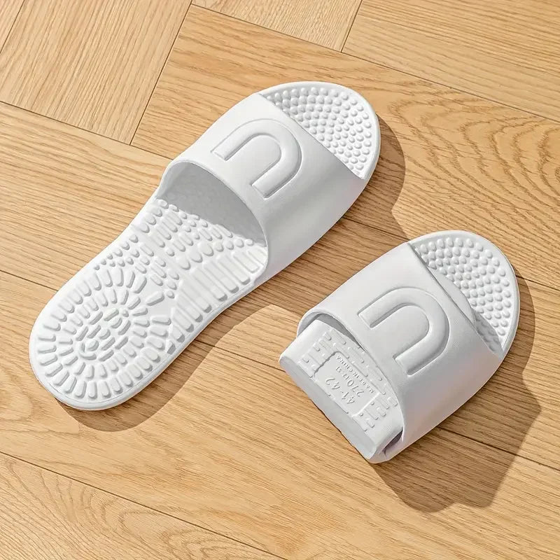 Lightweight Foldable Travel Slippers Women Soft Sole Eva Non Slip Bathroom Slides Woman 2025 Summer Unisex Travel Hotel Slippers
