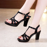 Ladies Shoe for Women's Sandals Summer 2023 Narrow Band Women Heels Platform Sandals Peep Toe Luxury Sandal 32-43