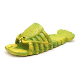 Summer Lobster Slippers Men Funny Animal Flip Flops Cute Beach Shower Casual Shoes Women Unisex Big Size Soft Home Slippers 2024