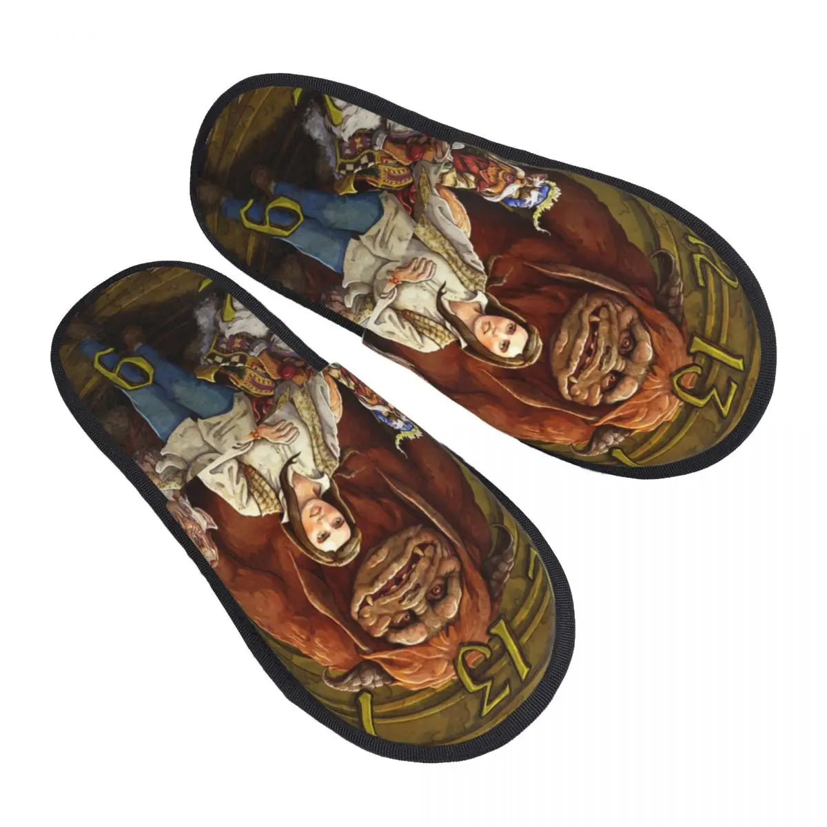 Custom Labyrinth Jareth The Goblin King Soft Memory Foam House Slippers Women Fantasy Film Comfy Warm Anti-Skid Slipper